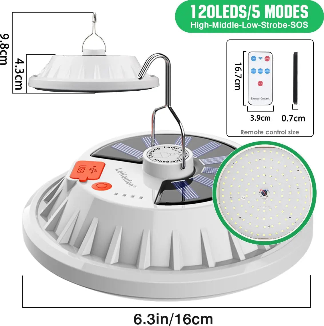 Portable Camping Light Power Bank LED Camping Lanterns With Remote Control Waterproof Outdoor Tent Light Rechargeable Flashlight