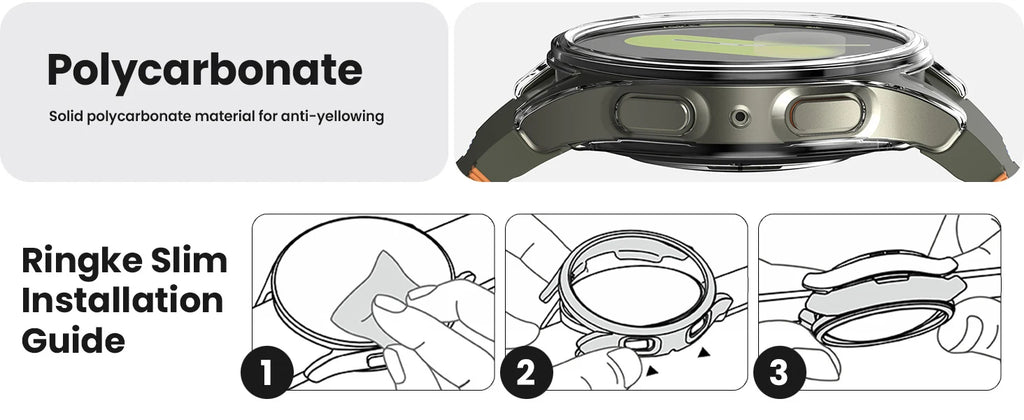 Glass+Case for Samsung Galaxy Watch 7 40mm/44mm Screen Protector Tempered Glass&Hard PC Protective Bumper Cover Accessories Set
