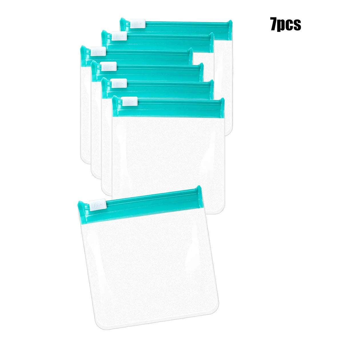 7pcs Pill Pouch Bags，Reusable Zippered Pill Pouch Set， Medicine Organizer 7 Colors Self Sealing, Translucent Medicine Bags Trave