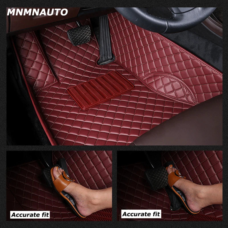 MNMNAUTO Custom Car Floor Mats For Mercedes Benz CLA X117 X118 C117 Auto Carpets Foot Coche Accessorie