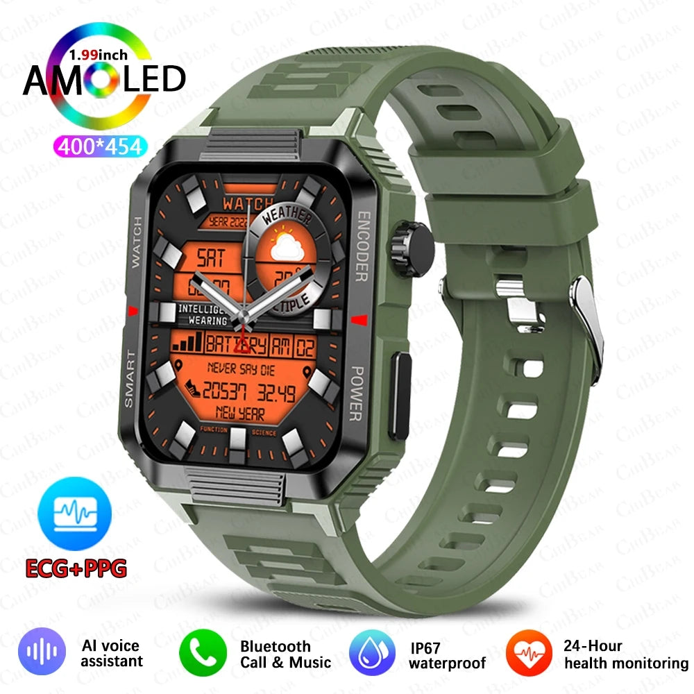 ChiBear NFC GPS Bluetooth Call Smart Watch 1.99'' HD Screen 120+ Sports Fitness Watch Outdoor Weather IP68 Waterproof Smartwatch