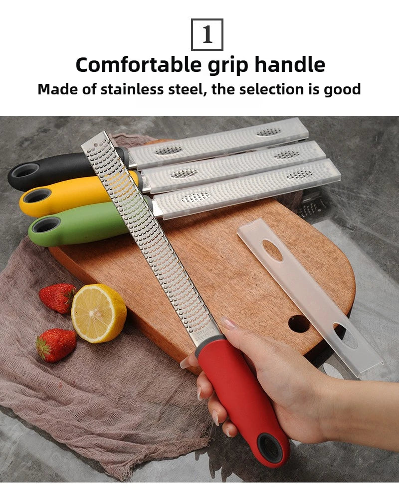 Stainless Steel Fruit Cheese Grater, Chocolate Lemon Peel Cheese Shavings Grater, Scraper, Kitchen Tool