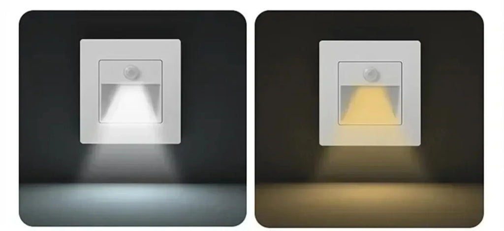 2~1PCS Led Stair Light PIR Motion Detector Sensor 220V Infrared Human Lamp Recessed Steps Ladder Staircase Bedroom Night Light
