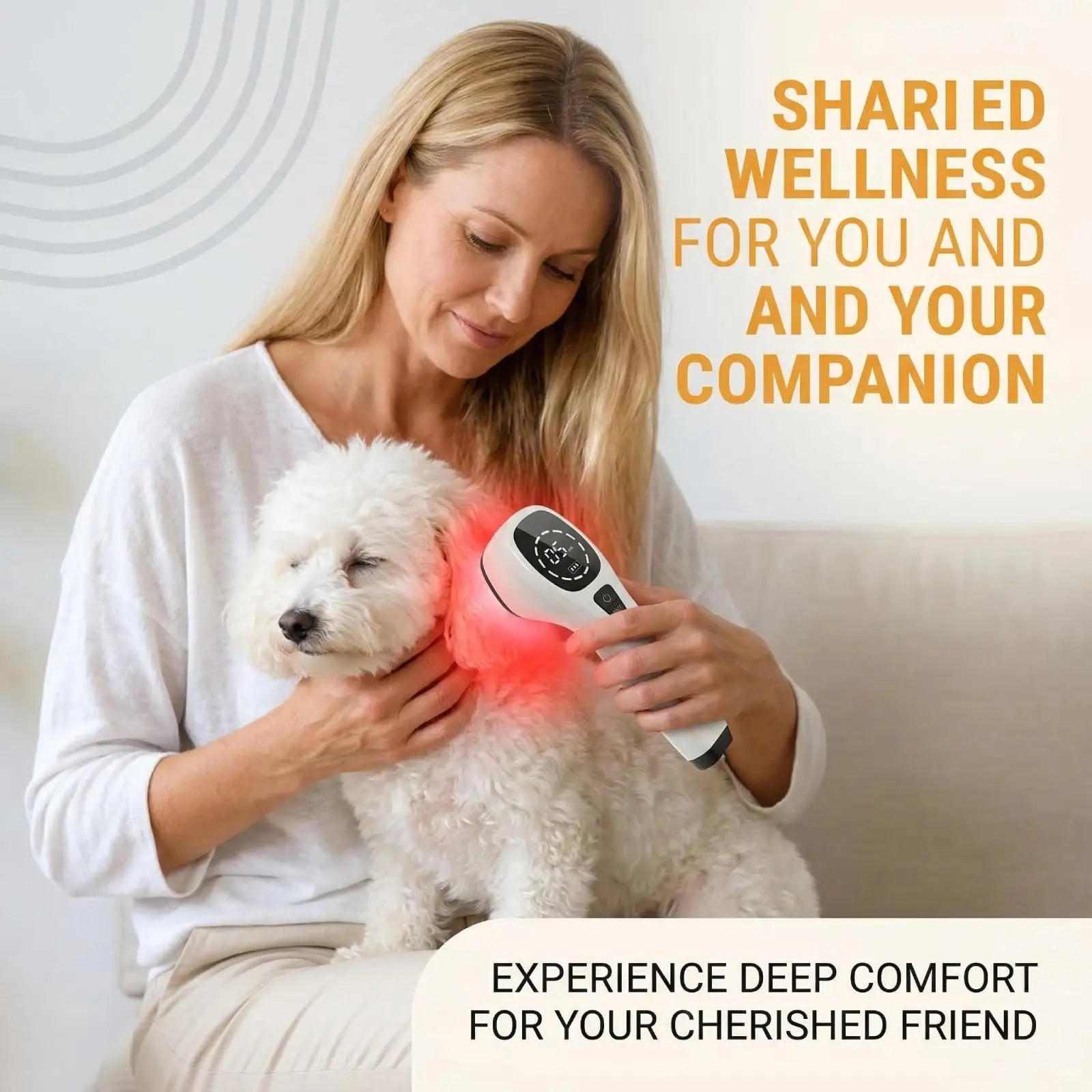 Red Light Therapy Device Handheld 650nm 808nm Low Level Laser Pain Relief Massager Portable Infrared Light Therapy Wand for Face Body Muscle Neck Shoulder Knee Back Foot, 12 Red LEDs 2 NIR Beads White