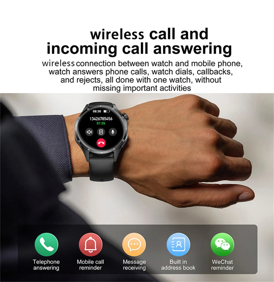 New Bluetooth Call Music Men's Smart Watch GPS Movement records NFC IP68 Waterproof Women Health Monitoring Smart Bracelet Gift