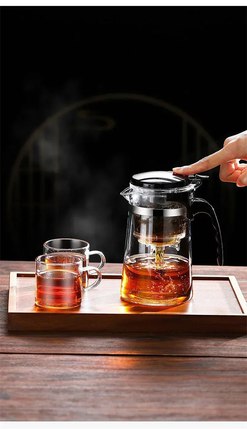 500ml-1800ml  Glass Teapot  Borosilicate Glass Split Type Teapot Heat Resistant Glass Teapot Tea Part Gift Idea Household