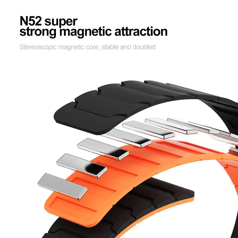 Magnetic Silicone Strap For Huawei Watch Fit 5/4/3 Sports Comfortable Replacement Wristband Huawei Watch Fit 4-5 Pro Accessories