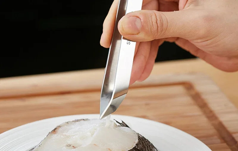 Kitchen Accessories Stainles Fish Scales Scraping Graters Fast Remove Fish Cleaning Peeler Scraper Fish Bone Tweezers Tool Gadge