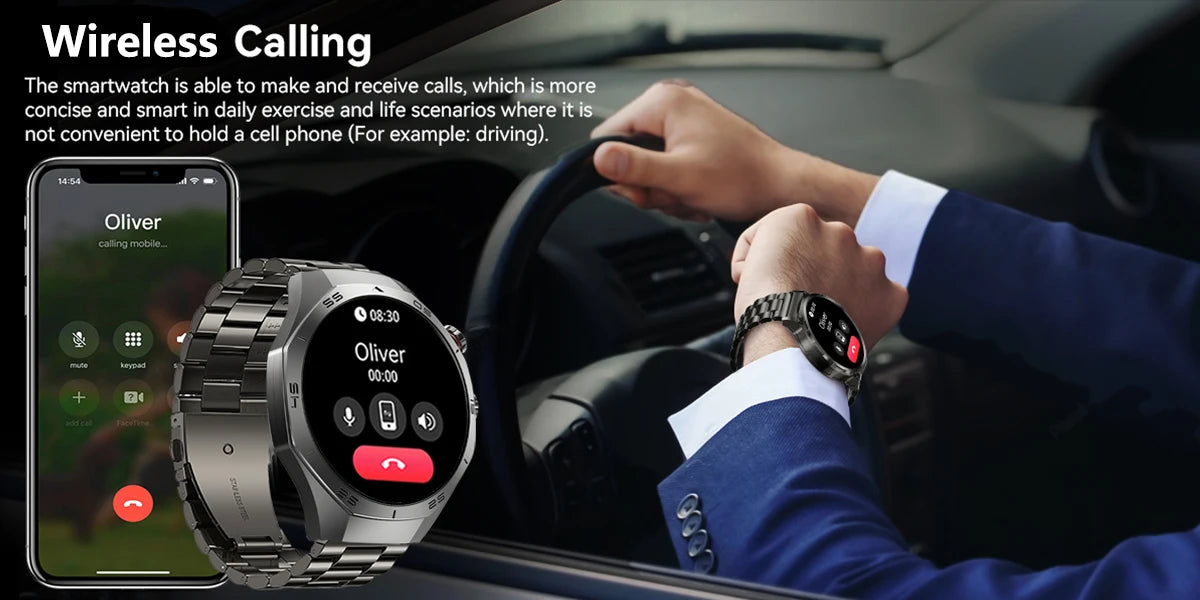 Smart Watch 5 Pro GPS NFC Smartwatch Men 360*360 AMOLED Screen Heart Rate Monitor Bluetooth Call IP67 Waterproof Men Smartwatch