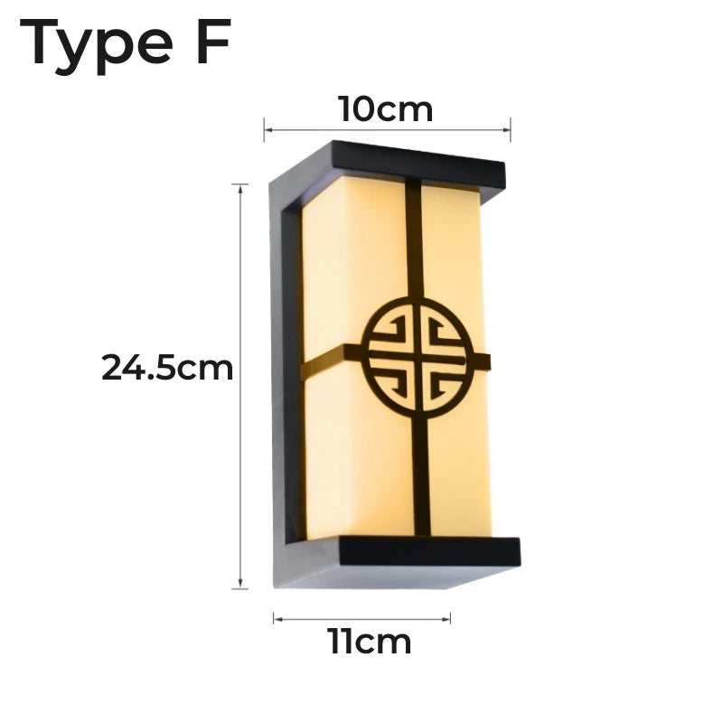 12W/18W LED Outdoor Wall Lamp Plastic/Aluminum Front Door Waterproof IP65 Sconce Garden Patio Terrace Home Wall Lighting Fixture