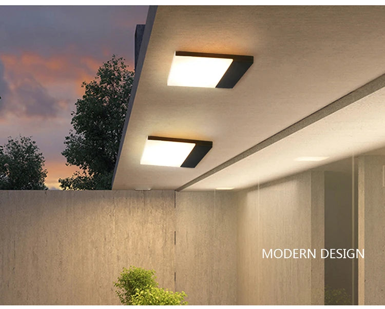 Outdoor waterproof IP65 minimalist ultra bright wall lamp villa courtyard entrance garden wall lamp exterior wall decoration