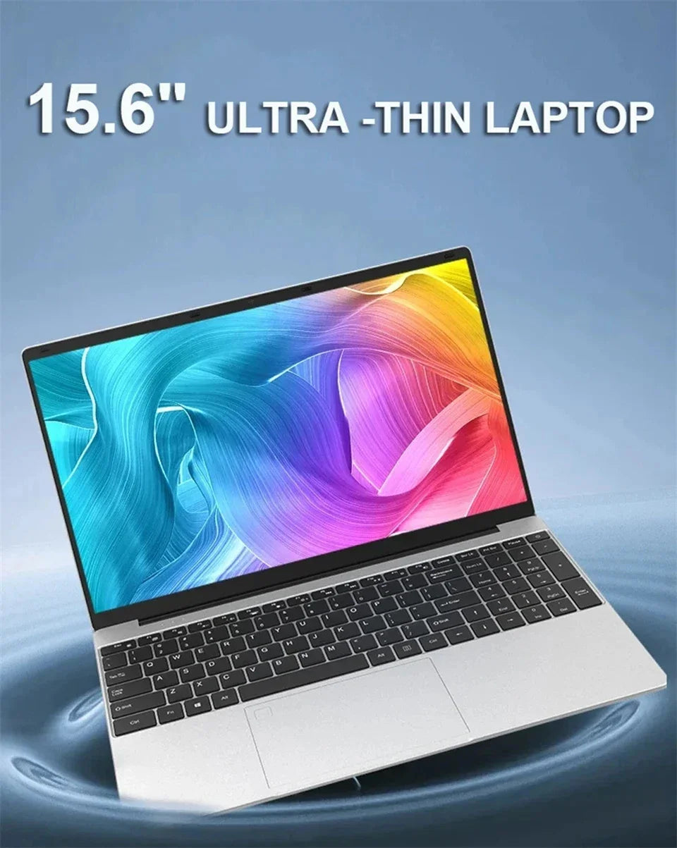 2026 NEW 15.6Inch Portable Laptop Intel Core i9-9900U 32GB 2TB Windows11 Office Fingerprint Unlock Gaming Notebook Computer PC
