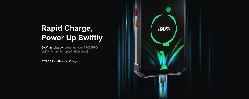 FOSSIBOT F106 PRO MTK G85 4G Android 14 15GB(8+7GB Extended) 256GB ROM Rugged Smartphone 12000mAh Battery 48MP Camera NFC