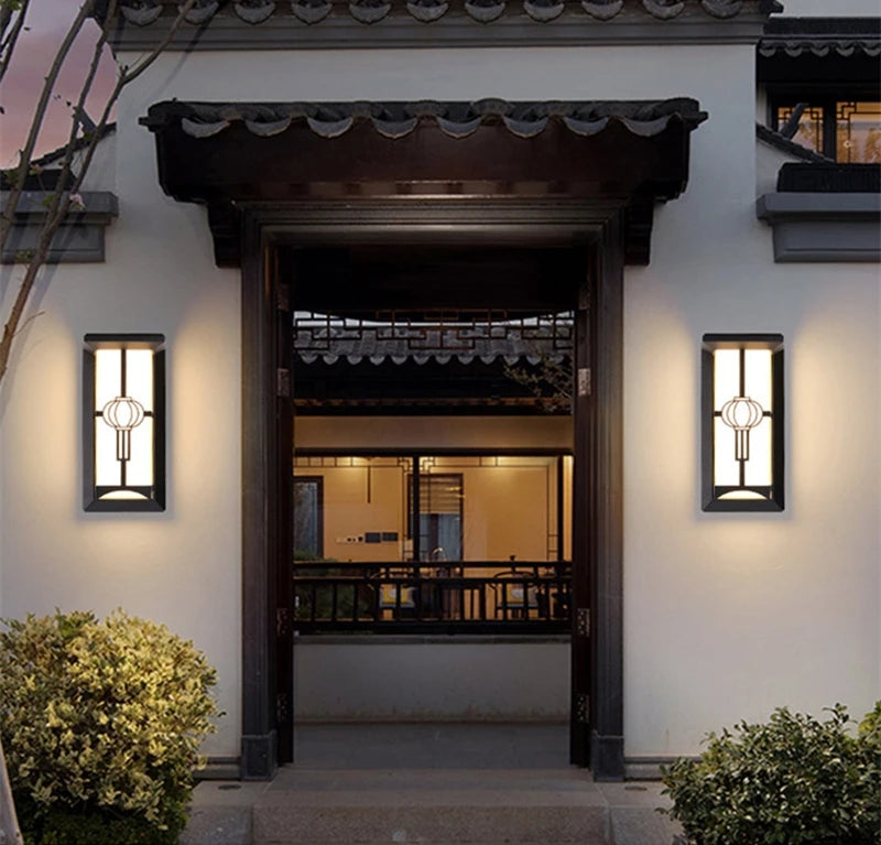 12W/18W LED Outdoor Wall Lamp Plastic/Aluminum Front Door Waterproof IP65 Sconce Garden Patio Terrace Home Wall Lighting Fixture