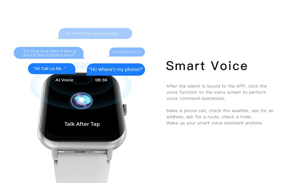 LIGE Women Smartwatch Bluetooth Answer Call Voice Assistant Whatsapp Reminder Men Smart Watch Sports Fitness Waterproof Watches