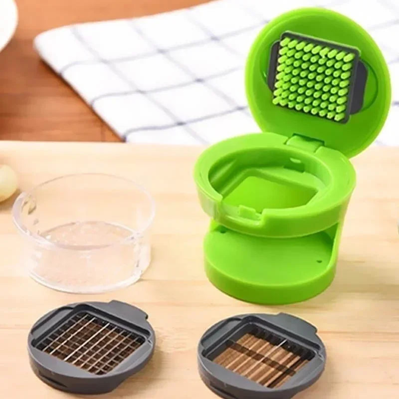 NEW Stainless Steel Manual GarlicPress Household Garlic Kitchens GarlicCutter Minced Machine Tool Kitchen Gadget Accessories