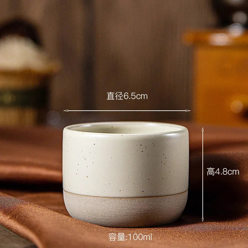 Vintage Coffee Mug 100ml 180ml 230ml ceramics Tea cup Japanese-style cafes Drinkware Stoneware Espresso for Restaurants Hotels