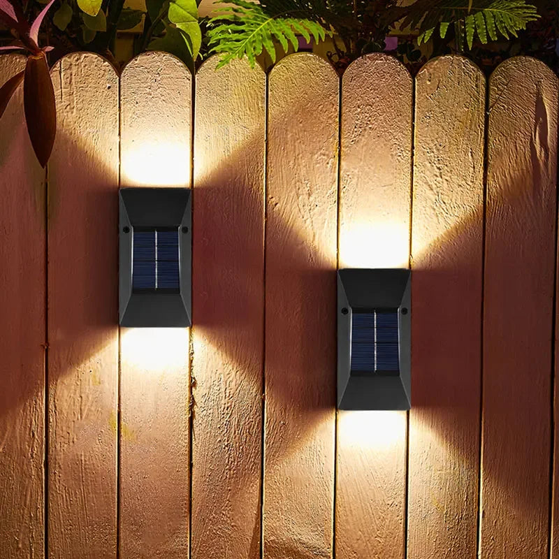 2PCS,Solar LED Lights, Outdoor Lights, Smart Light Sensors and Automatic Switches, Ideal for Courtyards and Hallways