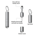 Cleaning brush card pick-up pin 2-in-1 cleaner portable keychain suitable for mobile phones speakers earpieces Bluetooth headpho