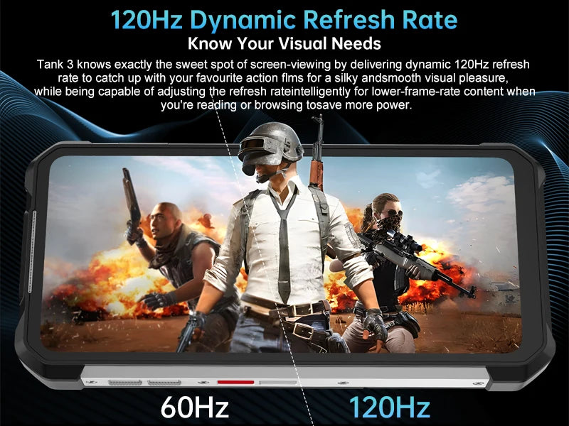 8849 Tank 3 Rugged 32GB 512GB 23800mAh Android14 120W Charger Dimensity 8200 5G 200MP 120Hz Outdoor Light  GPS Dual SIM