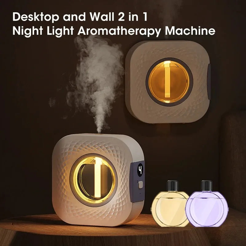 Automatic Aromatherapy Machine Portable Fragrance Sprayer Essential Oil Diffuser Bathroom Air Deodorization Hilton Lavender Oil