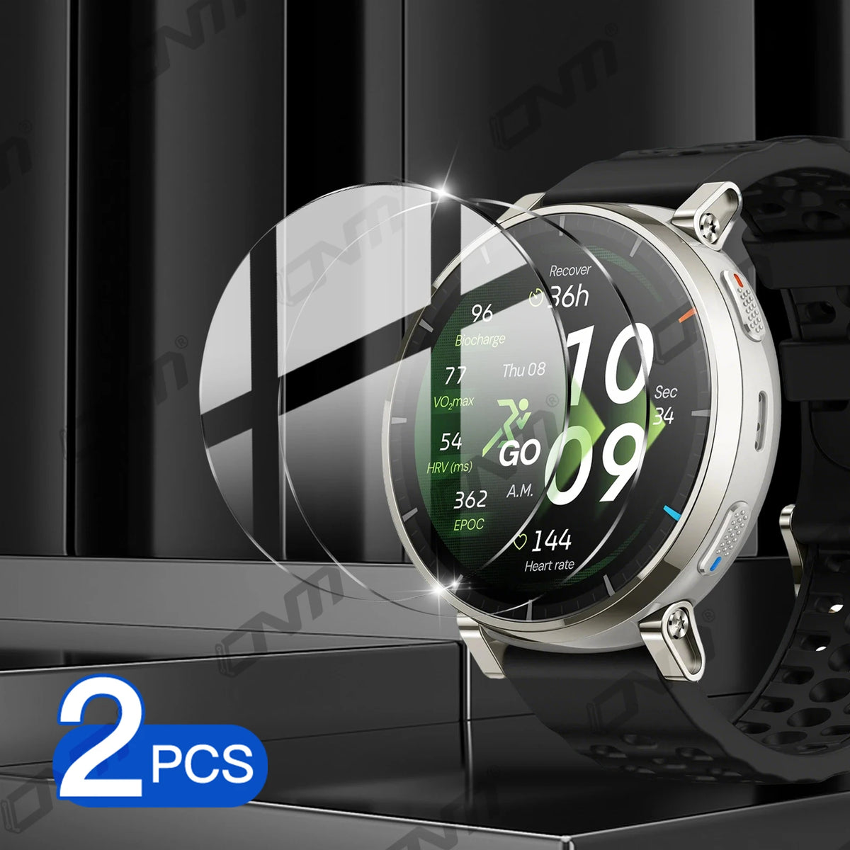 9H Tempered Glass For Amazfit Active 3 Premium, Screen Protector Durable HD Clear Anti-scratch Protection Film Accessories