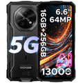 DOOGEE Fire 7 5G Rugged Phone Android 15 Gemini AI 13000mAh Battery 6.6'' Screen Dimensity 6300 64MP Camera  Smartphone NFC