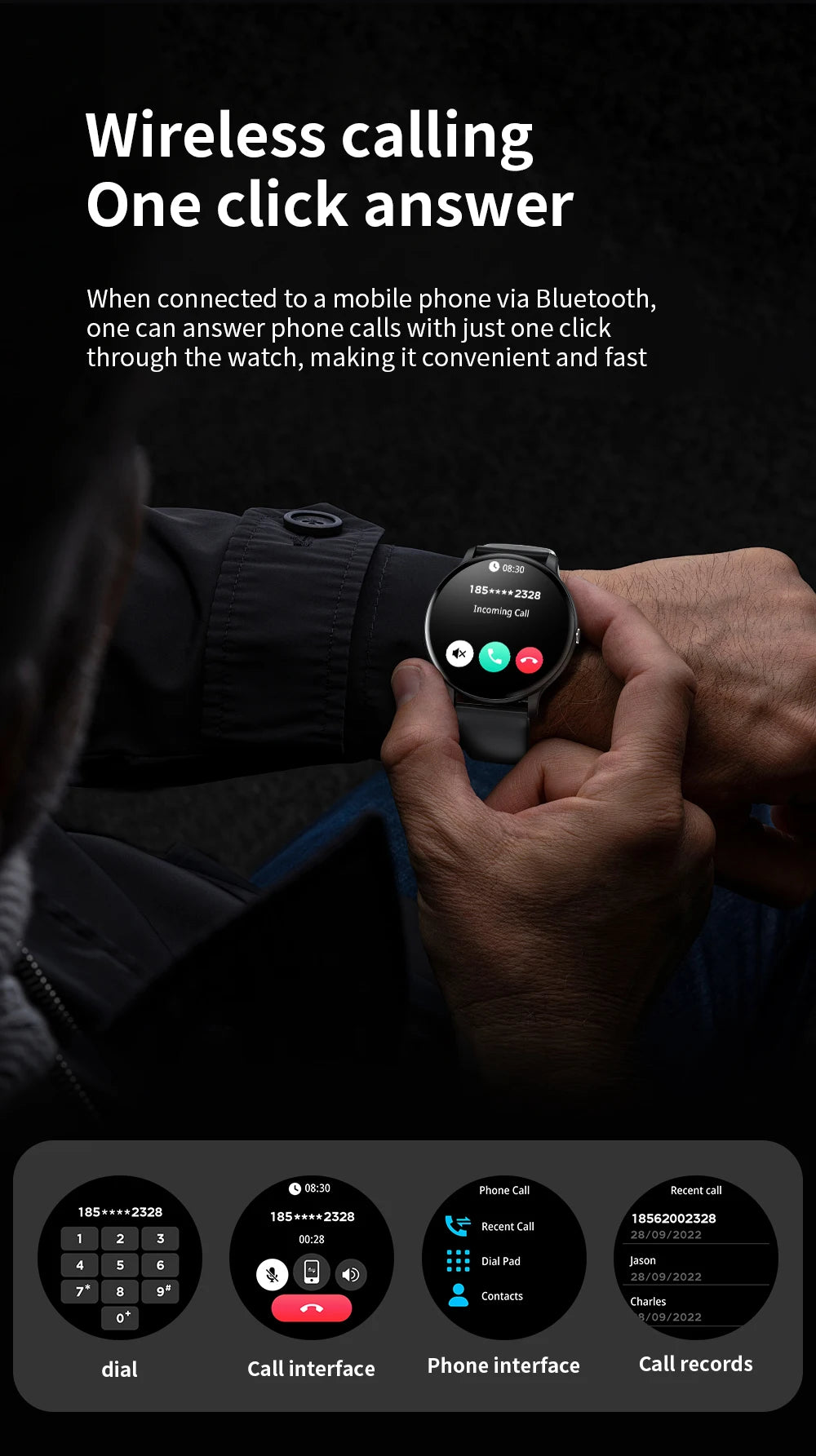 LIGE 2025 Bluetooth Call Smart Watch Women Custom Dial Watches Men Sports Fitness Tracker Heart Rate Smartwatch For Android iOS