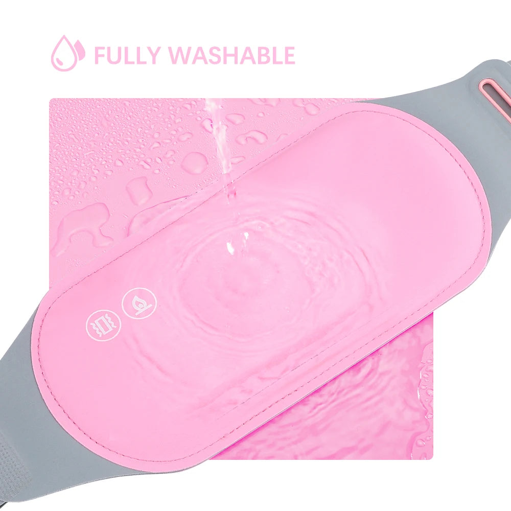 Eelctric Period Cramp Massager Vibrator Heating Pad For Menstrual Warm Uterus Belt Waist Back Massager Women Gift