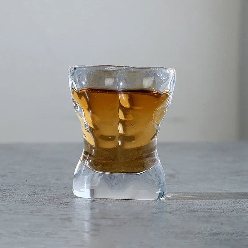 1PC Novelty Body Shaped Glass Beer Cup, Transparent Drinkware for Cocktails and Juices, Funny Wine Glass, Bar and Cafe