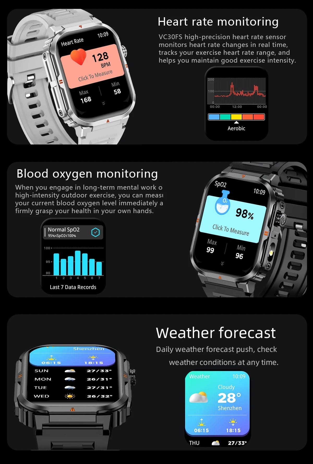 LIGE Military Smart Watch Men IP68 Waterproof Outdoor Sport Tracker LED Flashlight Bluetooth Call Man Smartwatch For Android iOS