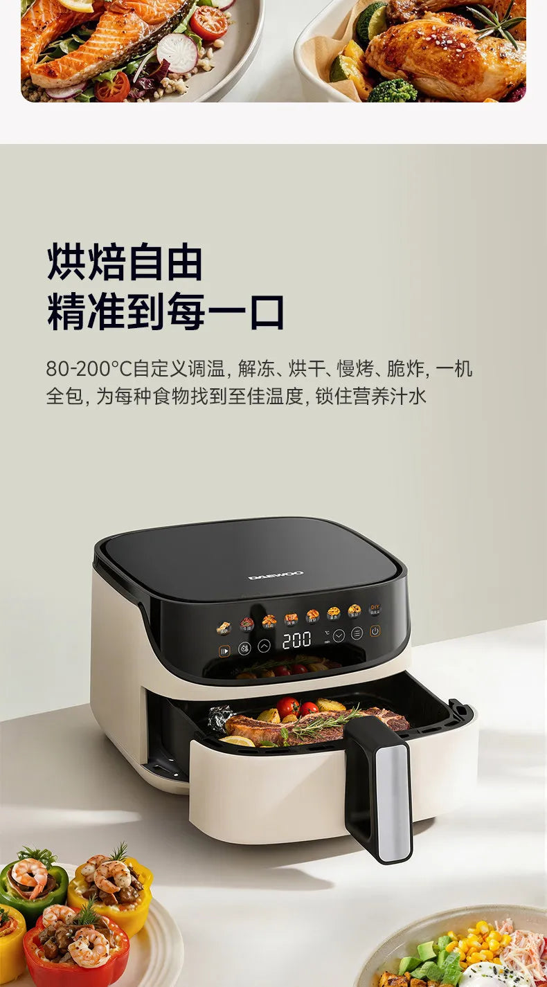 Air Fryer for Home Metal Cavity Electric Fryer Oven 0 Fluorine Ceramic All-in-one2026new Arrival