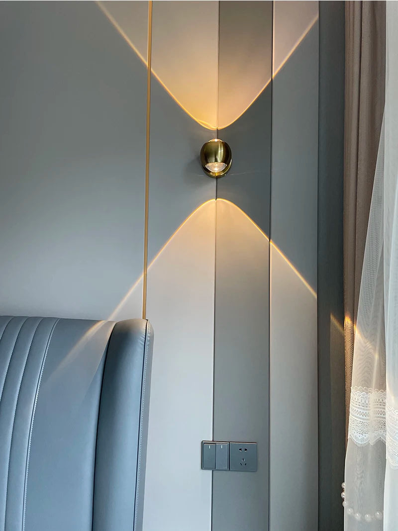 Minimalist Hallway Decor Background Wall Lamps Bedroom Bedside Wall Lights Washing Wall Sconce Up and Down Luminescence Lights