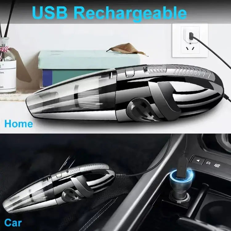 Portable Wireless Vacuum Cleaner Powerful Suction Rechargeable Handheld Vacuum Cleaner Quick Charge for Car Home Pet Hair