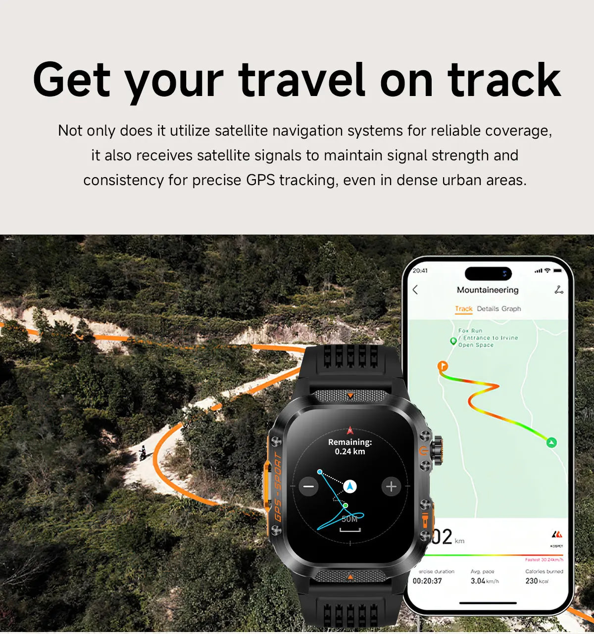 New Military Smartwatch Real GPS Compass Outdoor Smart Watch 3ATM Waterproof Sports Watches for Man Woman Electronics Clock 2025