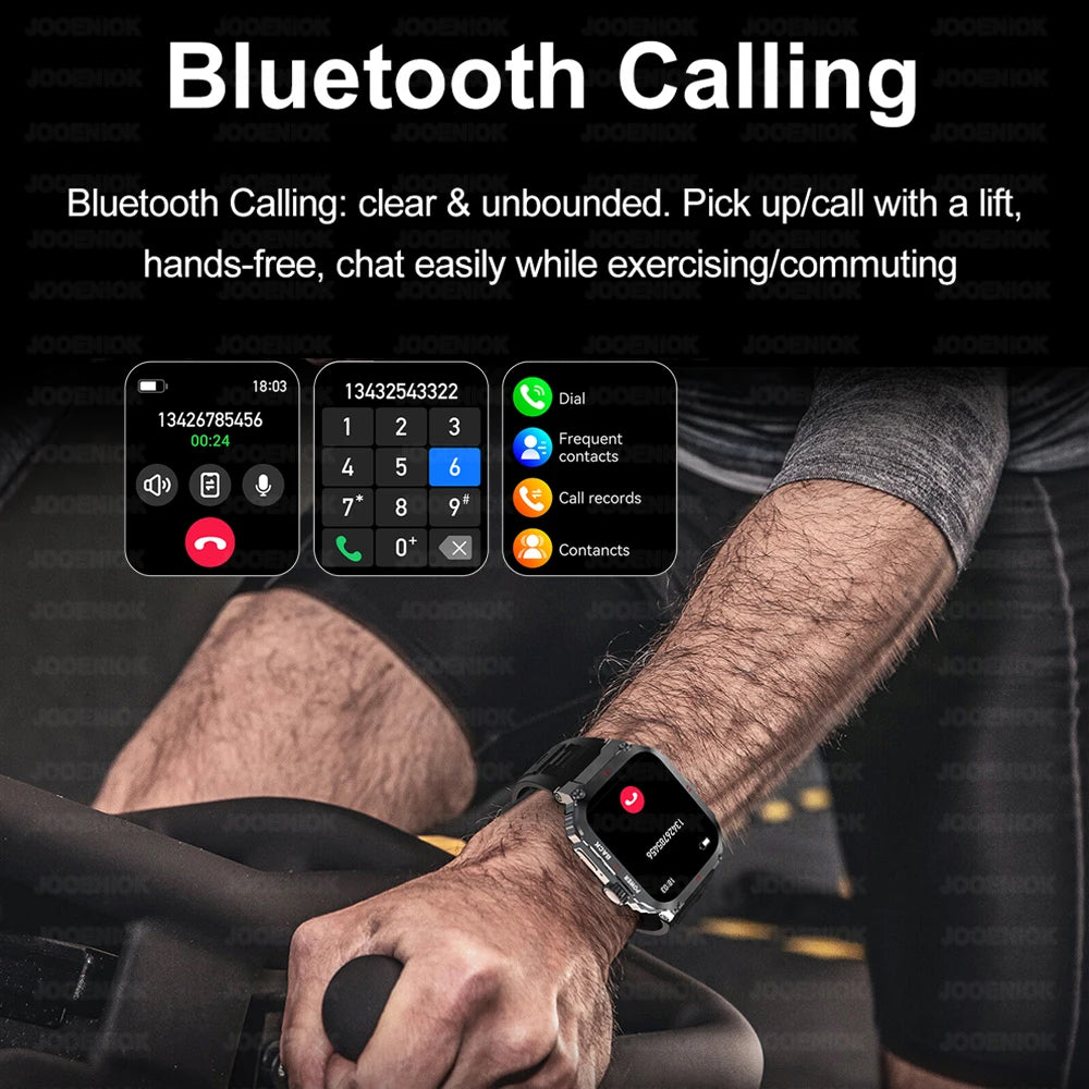 2026 New Military GPS Smart Watch Men 1.91" AMOLED Screen IP68 Waterproof Sports Fitness Tracker BT Call Smartwatches