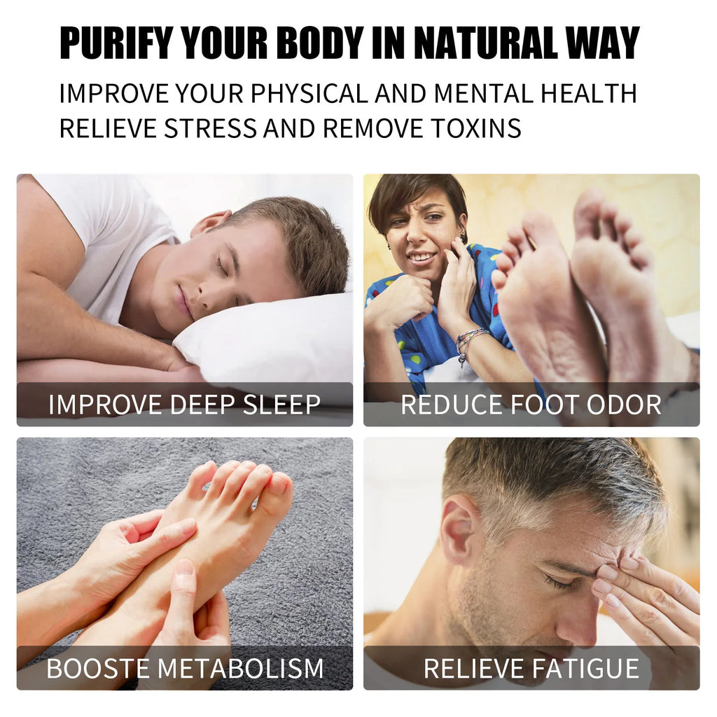 Natural Bamboo Ginger Foot Pads Deep Cleansing Foot Pads For Feet Care Improve Sleep Detoxification And Body Shaping