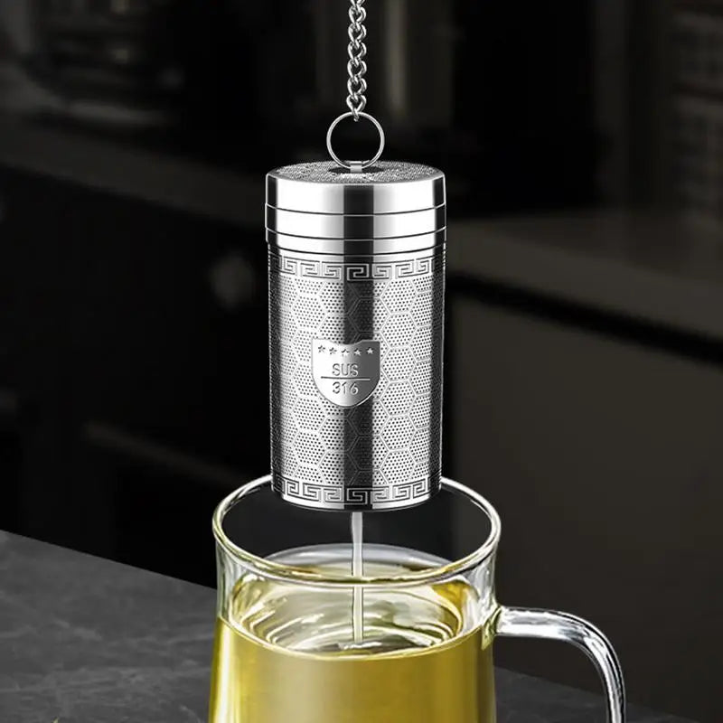 Tea Infuser Stainless Steel Mesh Filter Tea Infuser Teapot Tray Tea Strainer Herbal Filter Kitchen Teaware Accessories