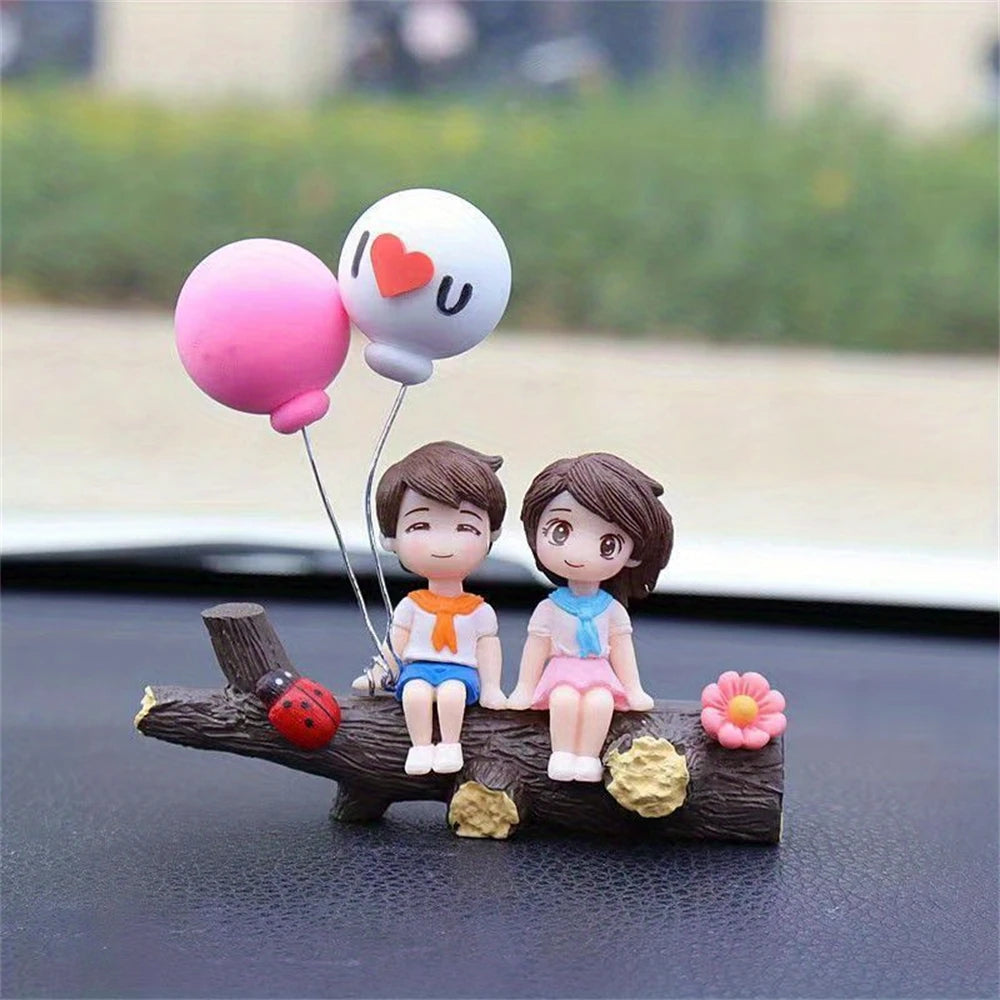 1PC Tree Branch Couple Car Decoration Creative Automotive Ornaments Fashionable Car Accessories Unique Vehicle Adornments