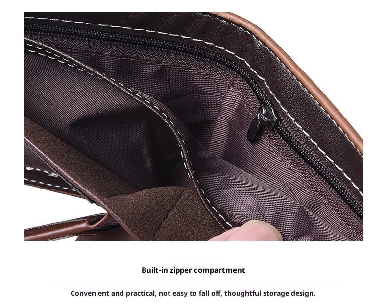 New Style Multi Card Slot Leather Wallet for Men Hand Woven Fashion Simple Ultra Thin Coin Purse