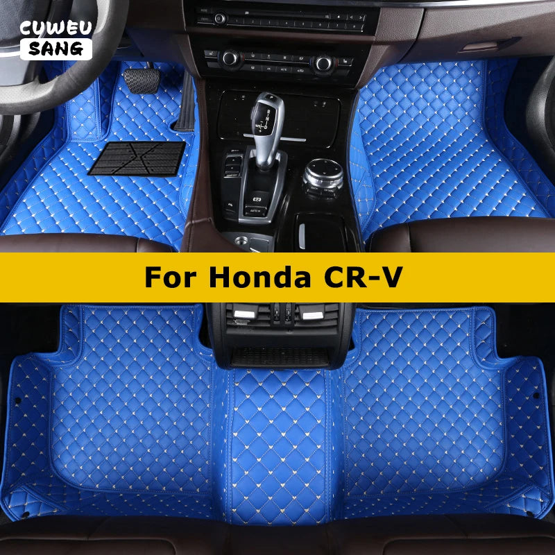 CUWEUSANG Custom Car Floor Mats For Honda CR-V CRV Auto Carpets Foot Coche Accessorie