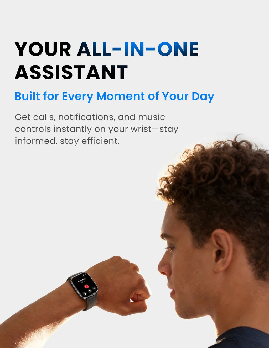 HAYLOU Watch 3 Voice Calling Smartwatch 1.85'' AMOLED Screen 24h Health Monitoring 150+ Sports Modes Smart Watch 1ATM Waterproof