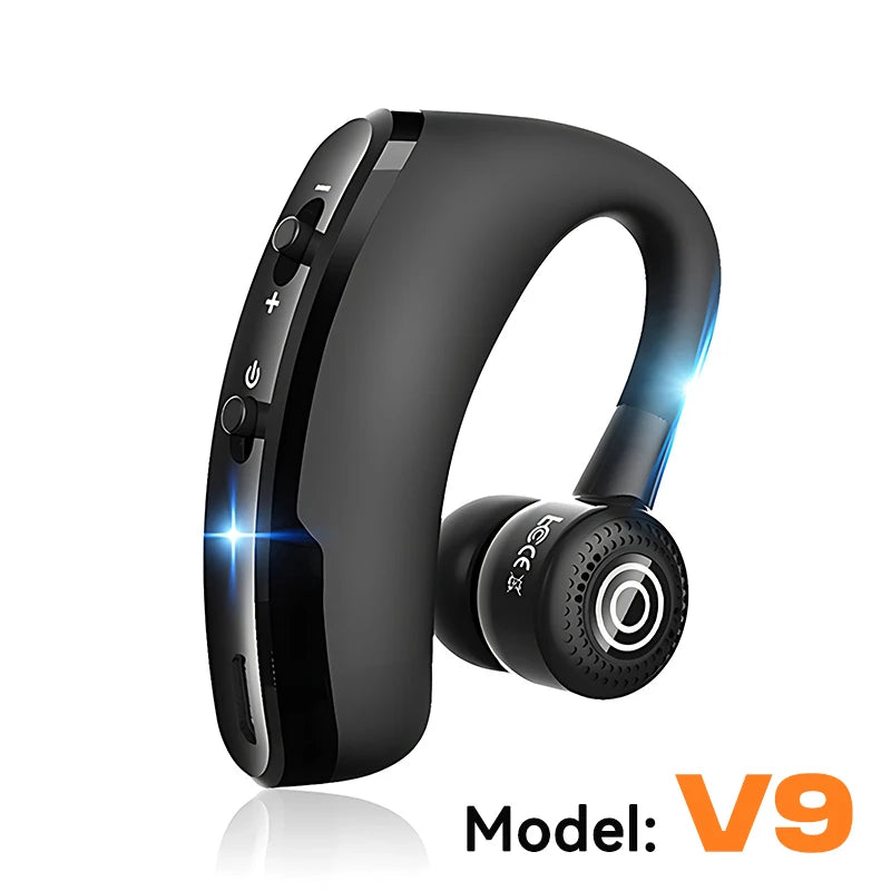 V9 Business Wireless Headphone With HD Mic Calling Noice Cancelling Driver Car Sport Bluetooth Headset 270° Rotation Earphone V8