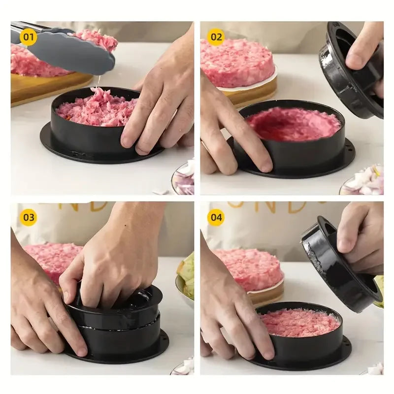 Burger Press Mold & Patty Press Maker -3 in 1 stuffed hamburger patty maker Perfect for Beef,Chicken Patties-Kitchen Press Tool