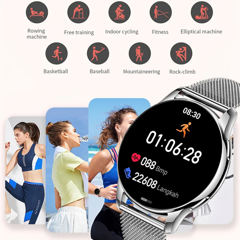 New Smart Watch Men Health monitoring Sports Fitness Watch Heart Rate Full Touch Screen Bluetooth Call 2025 Men and women Gift