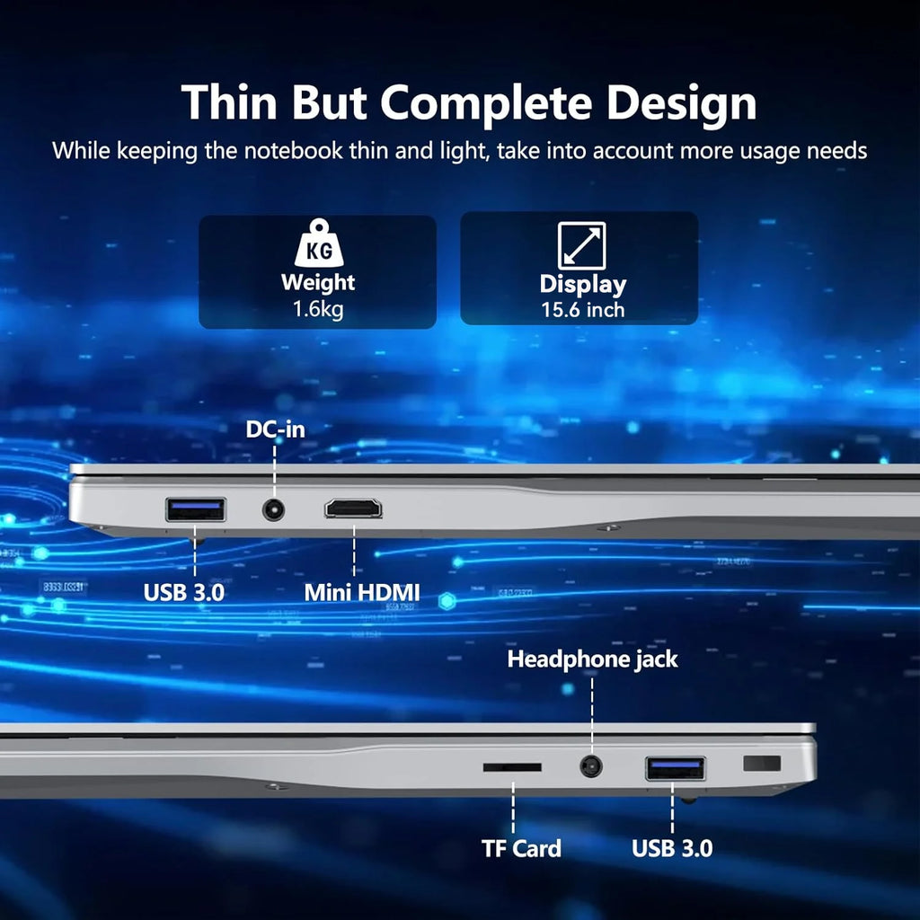 2026 Windows 11 Laptops 15.6 inch Laptop Fingerprint UnIock Intel Core i9-10980HK 16GB RAM 2TB SSD Backlight Gaming Notebook