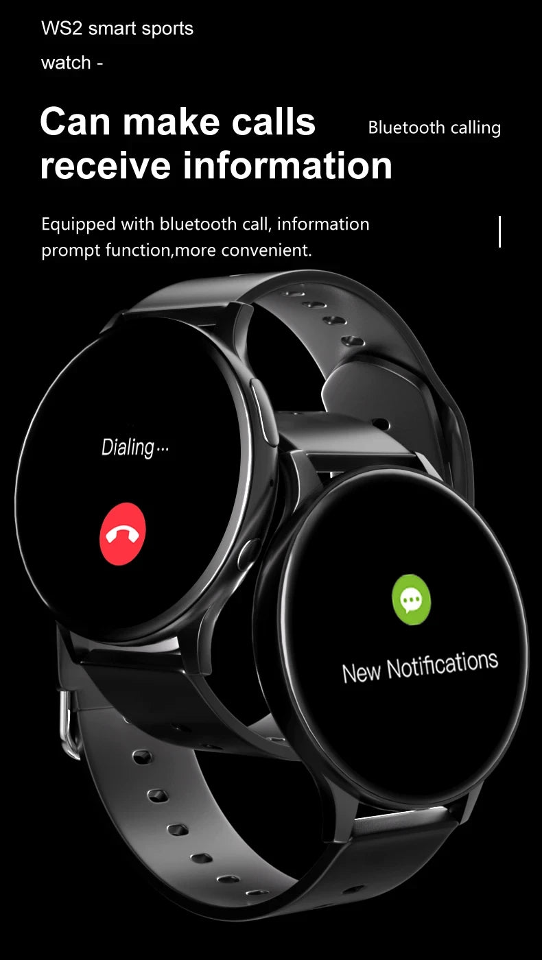 2026 New Women Bluetooth Call Smart Watch Heart Rate Blood Pressure Monitoring Smartwatches IP67 For Android IOS Men Smartwatch
