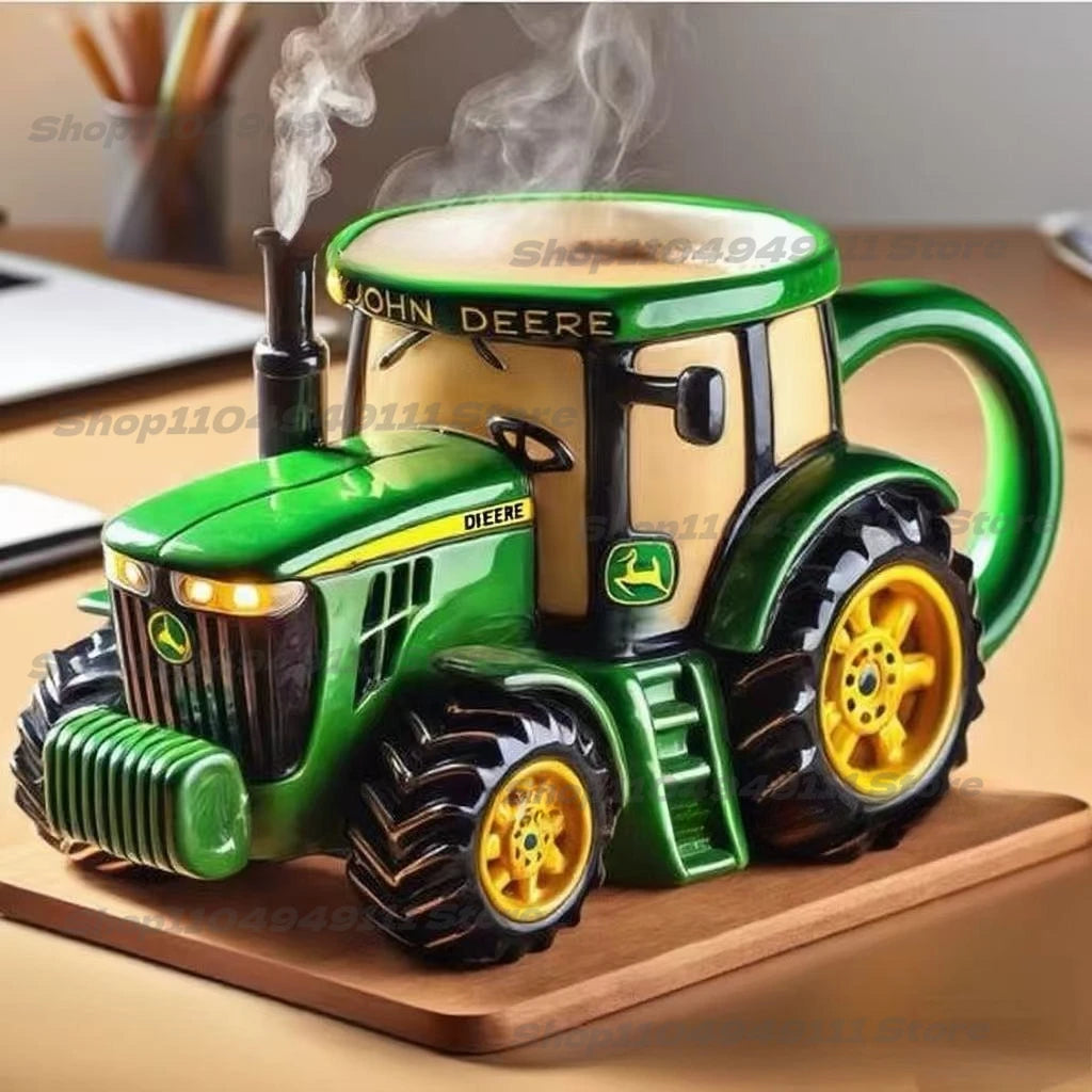 Funny Truck Coffee Cup Mug Handcrafted Durable Semi-trailer Shaped Ceramic Decorations for Men Women Truck Driver Gifts