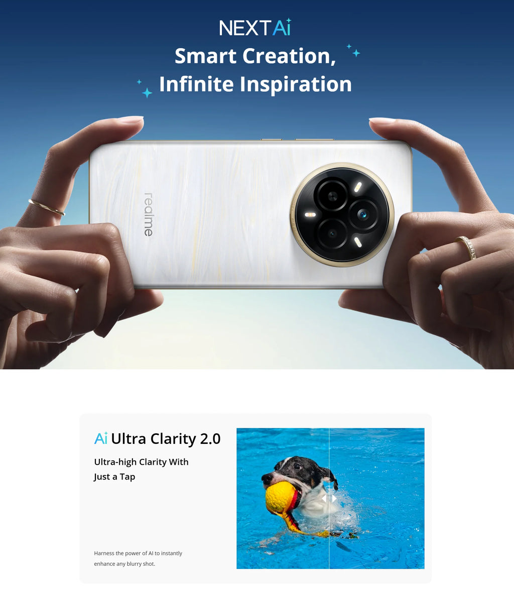 European Version realme 14 Pro Dimensity 7300 Energy Chipset 50MP OIS Camera 6000mAh Battery 120Hz Curved Vision Screen NFC