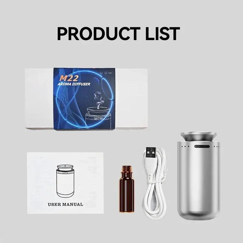 Portable Car Diffuser for Essential Oils Car Smell Air Freshener Electric Smell for Home Rechargeable Room Fragrance Diffuser